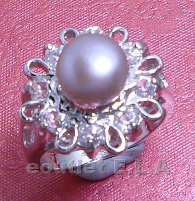 GENUINE PURPLE FRESHWATER PEARL RING